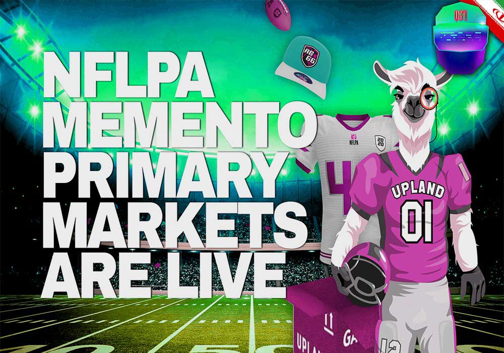 nflpa upland me e1639607604937 - بازارهای اولیه متاورس آپلند NFLPA Memento اینجا هستند!
